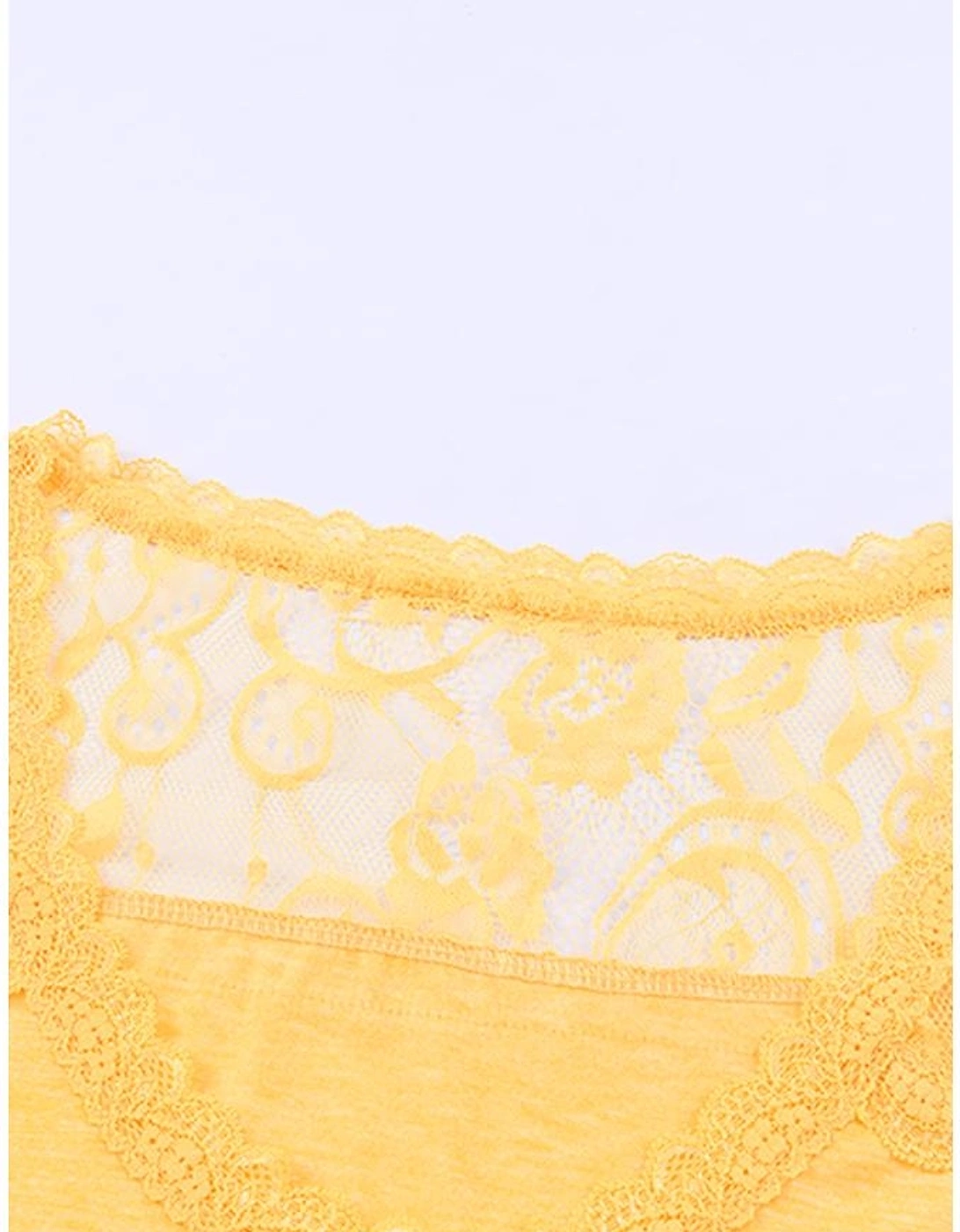 Azura Exchange Lace Crochet Short Sleeve U Neck T Shirt