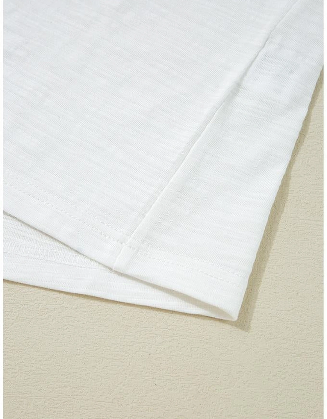 White Floral Lace Eyelet Patched Butterfly Sleeve Blouse