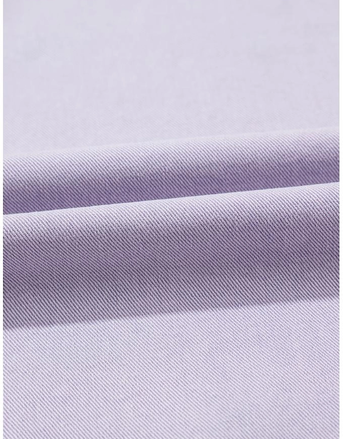 Orchid Petal Short Sleeve Double Chest Pocket Denim Shirt Dress