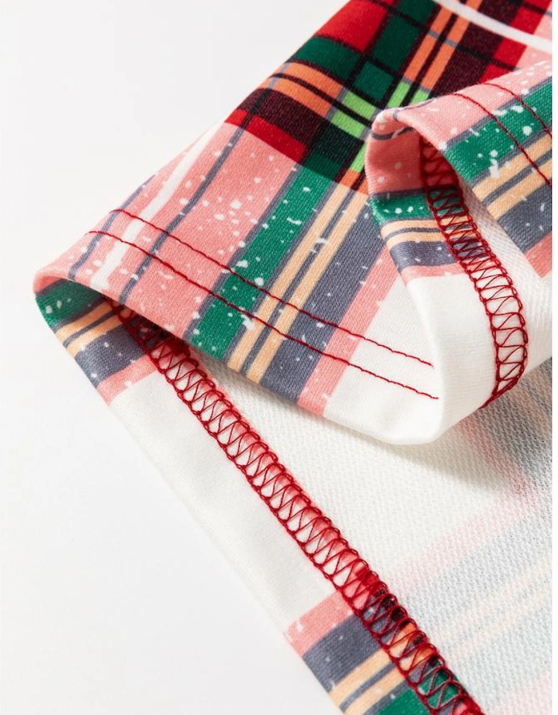 Red Christmas Plaid Allover Top and Pants Lounge Set