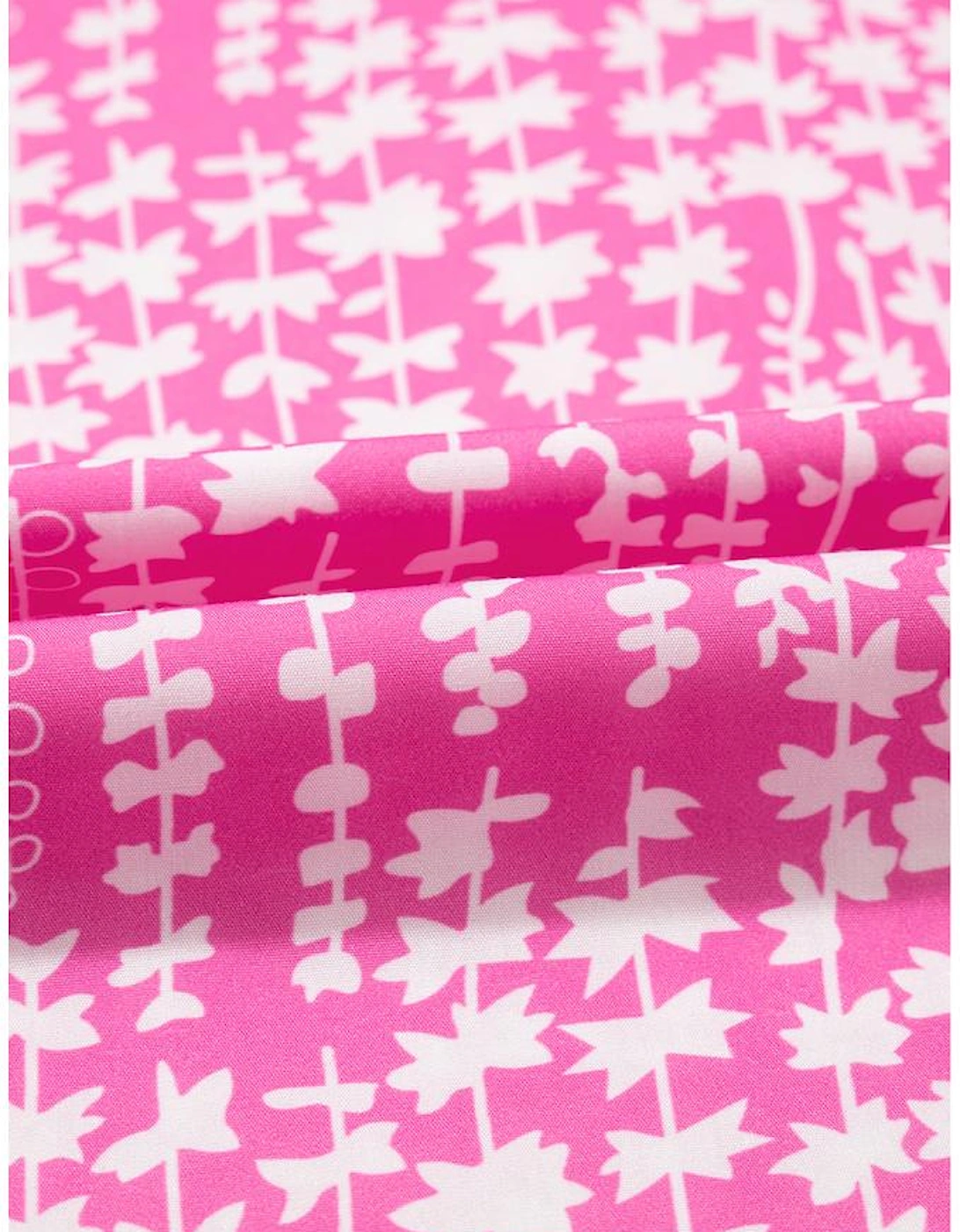 Pink Abstract Print Ric Rac Trim Flutter Sleeve Notch V Neck Blouse