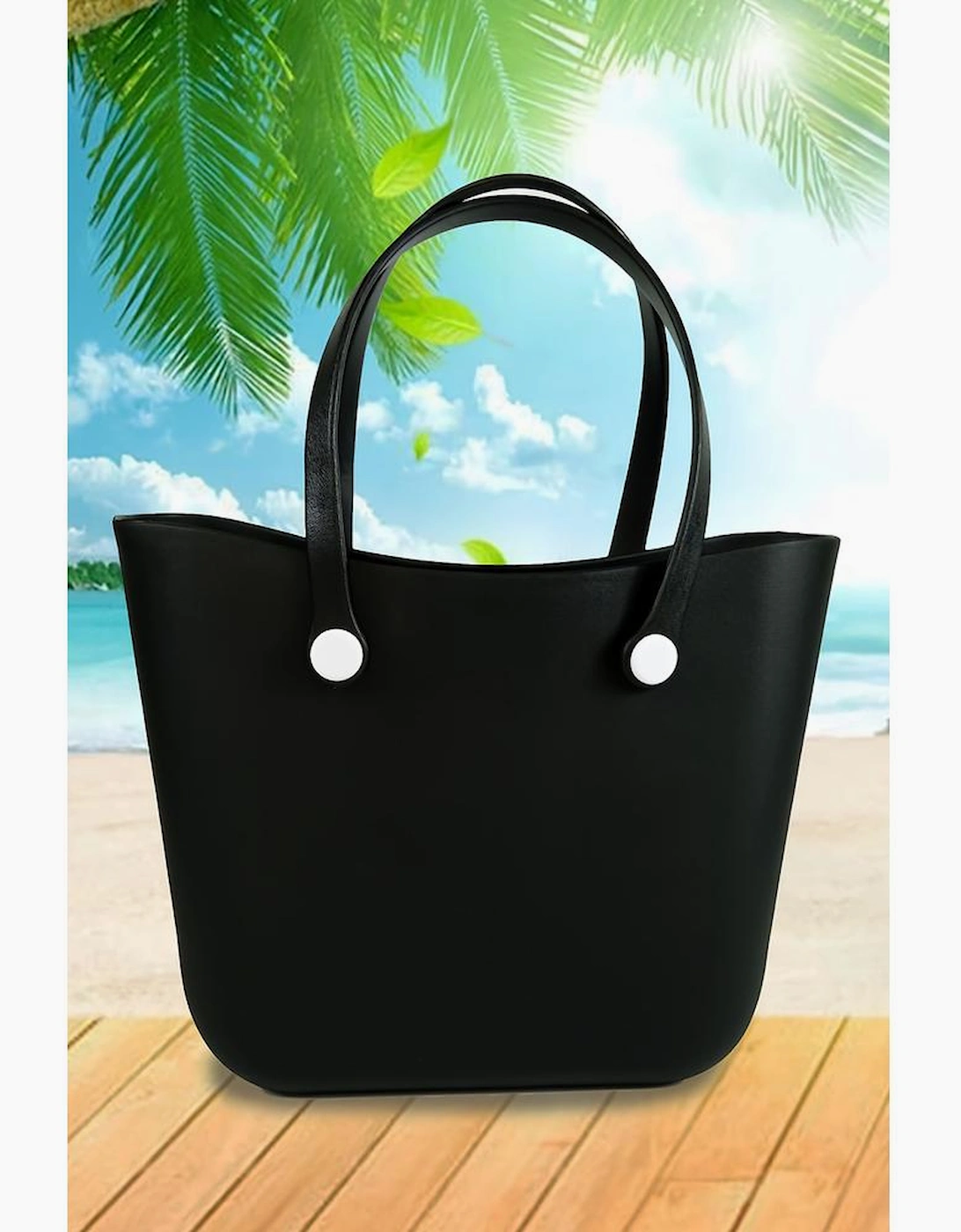 Black Waterproof Self-assembly Detachable Straps EVA Tote Bag