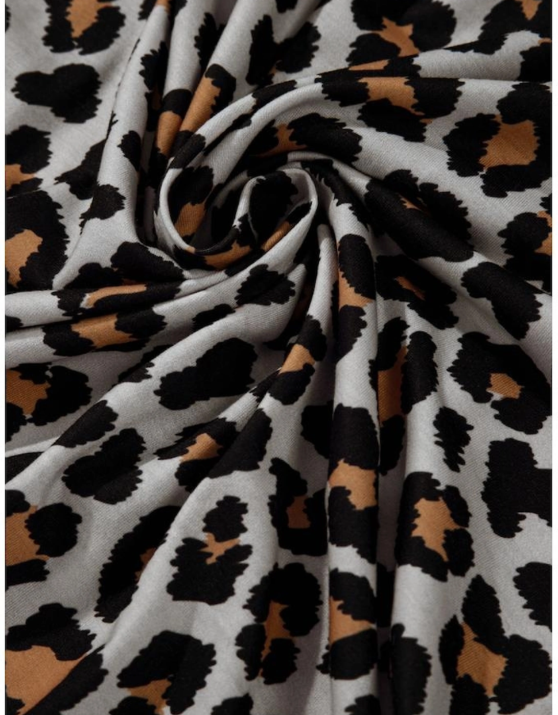 Black Leopard Patched Pocket Open Front Cardigan