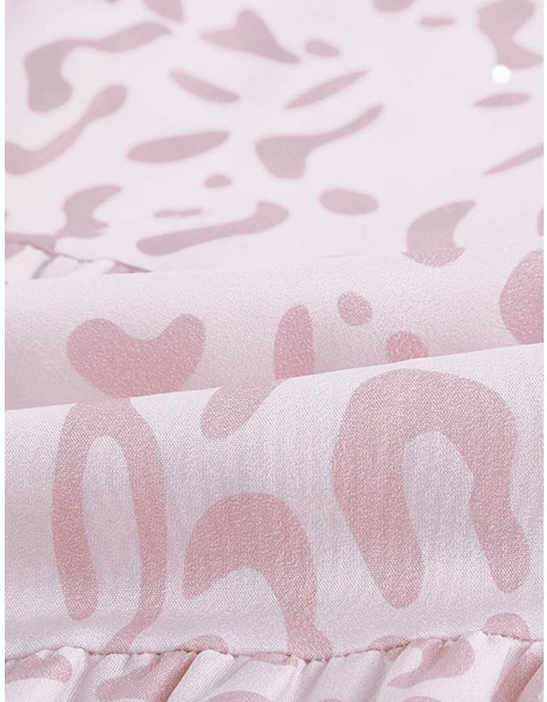 Azura Exchange Leopard Print Ruffle Swing Mini Dress