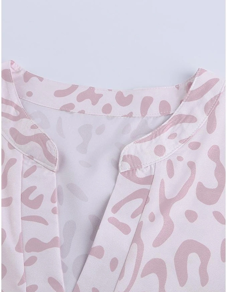 Azura Exchange Leopard Print Ruffle Swing Mini Dress