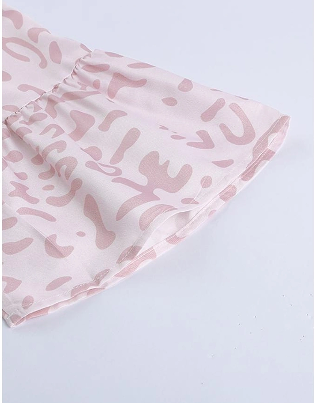 Azura Exchange Leopard Print Ruffle Swing Mini Dress