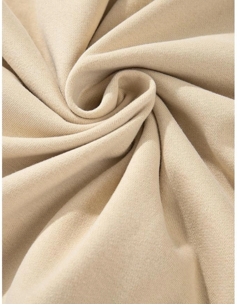 Smoke Gray Zip-up Stand Neck Kangaroo Pocket Sweatshirt