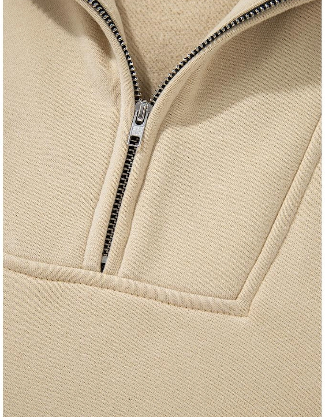 Smoke Gray Zip-up Stand Neck Kangaroo Pocket Sweatshirt