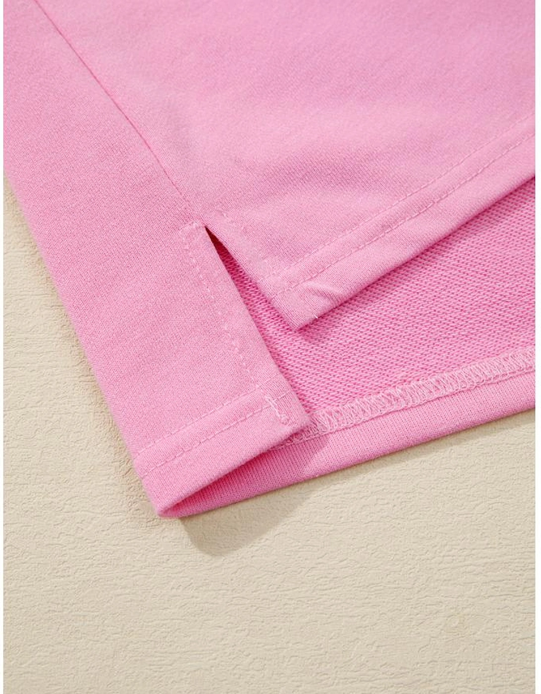 Orchid Bouquet Big Flower Patched Raw Seam Color Block 2 Piece Loose Pant Set