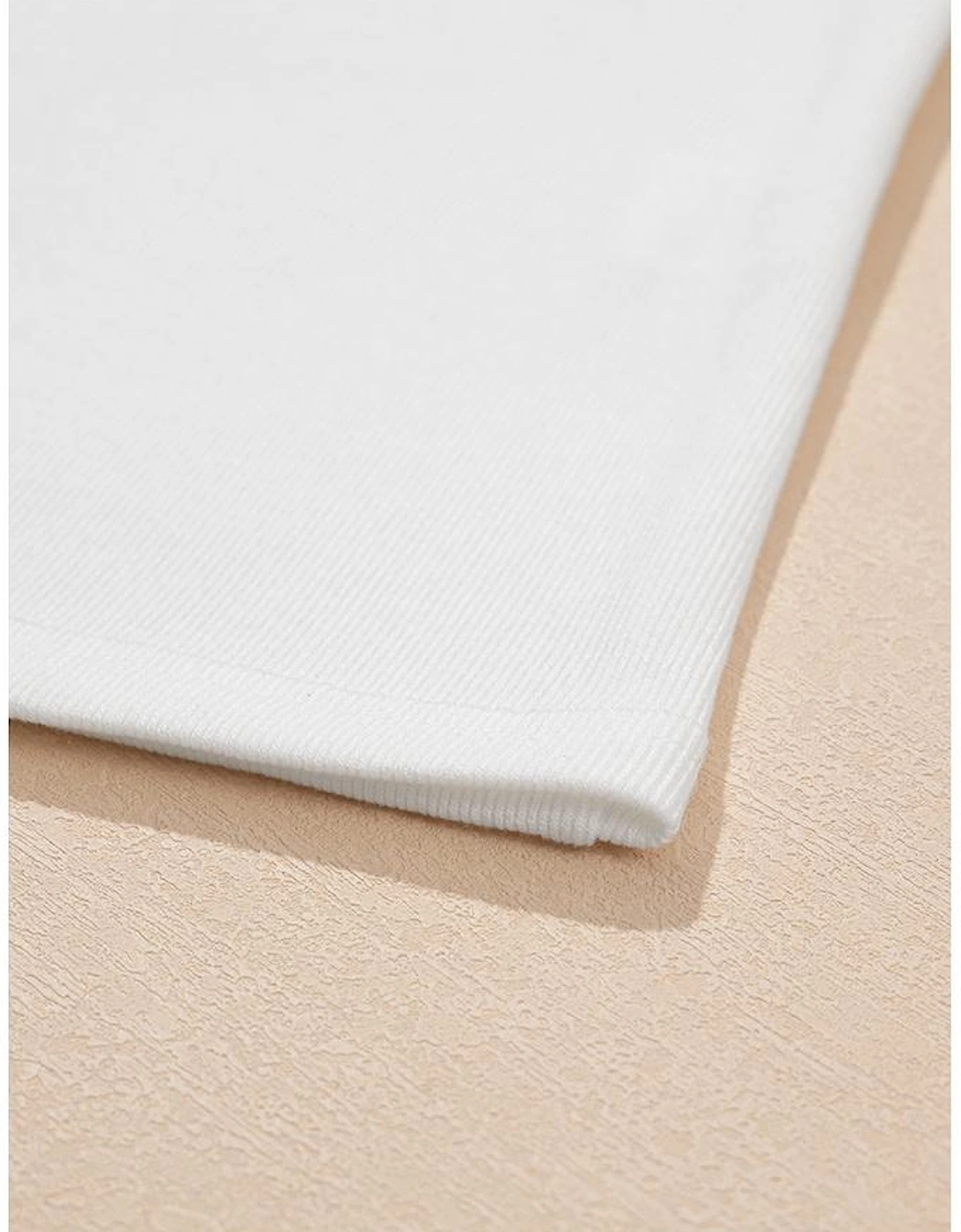 White Contrast Ricrac Floral Sleeve Top