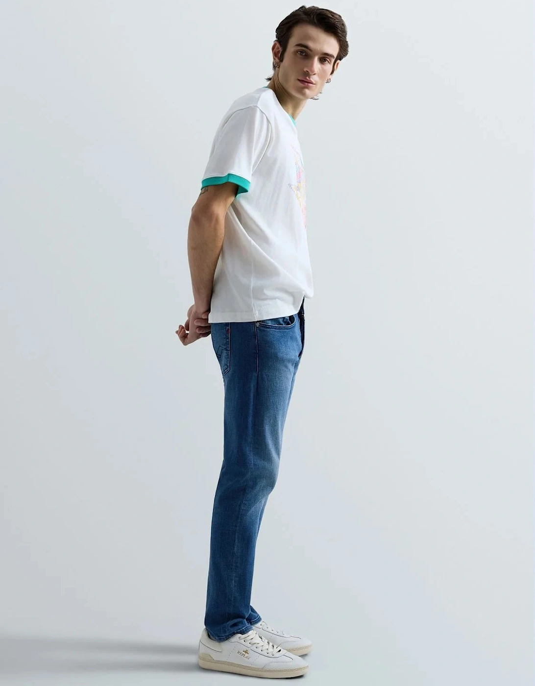 Grover Straight-Fit Jeans - Mid Blue