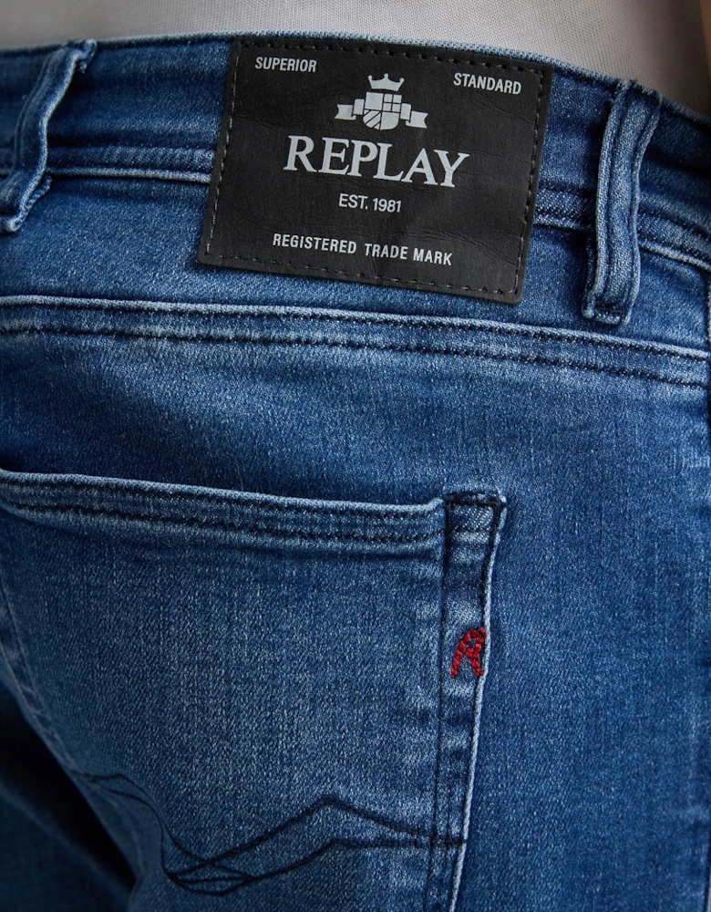 Grover Straight-Fit Jeans - Mid Blue