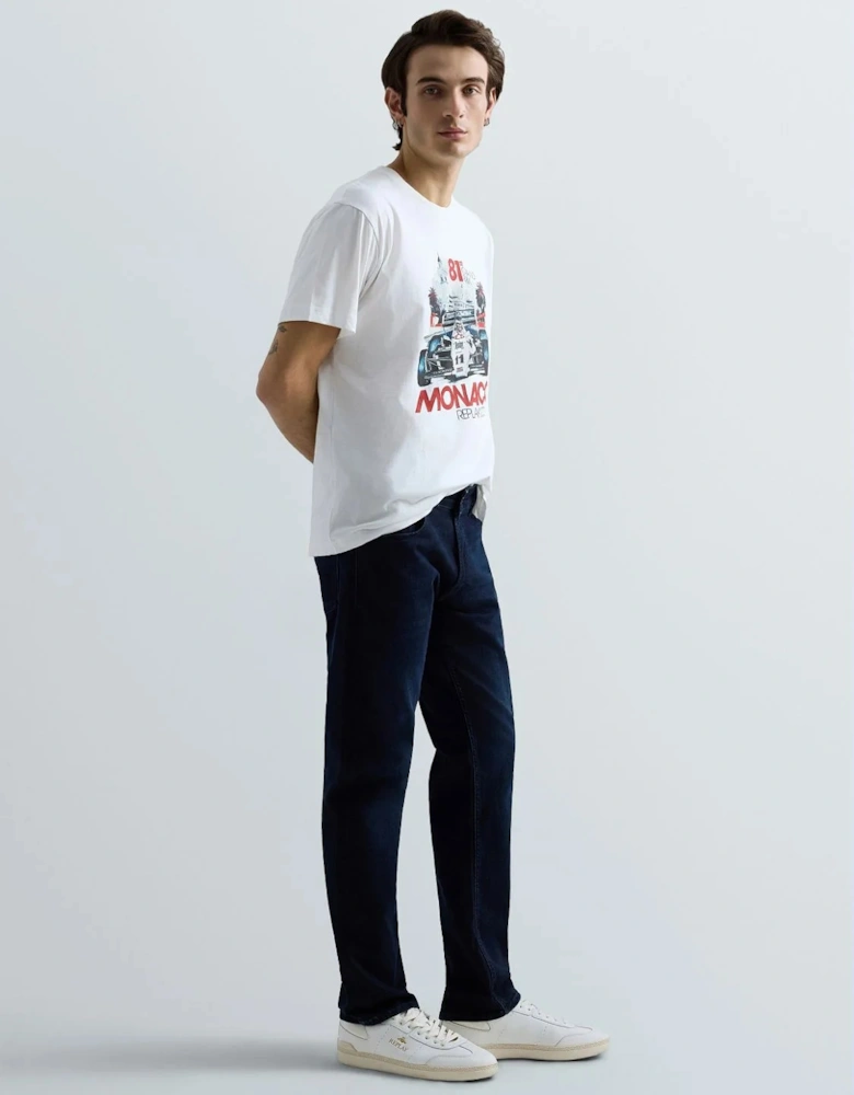 - Grover Striaght-Fit Jeans - Dark Blue