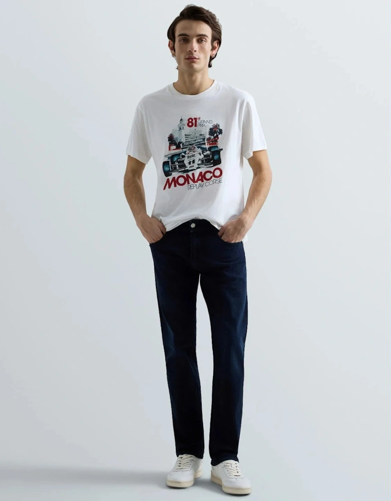 - Grover Striaght-Fit Jeans - Dark Blue