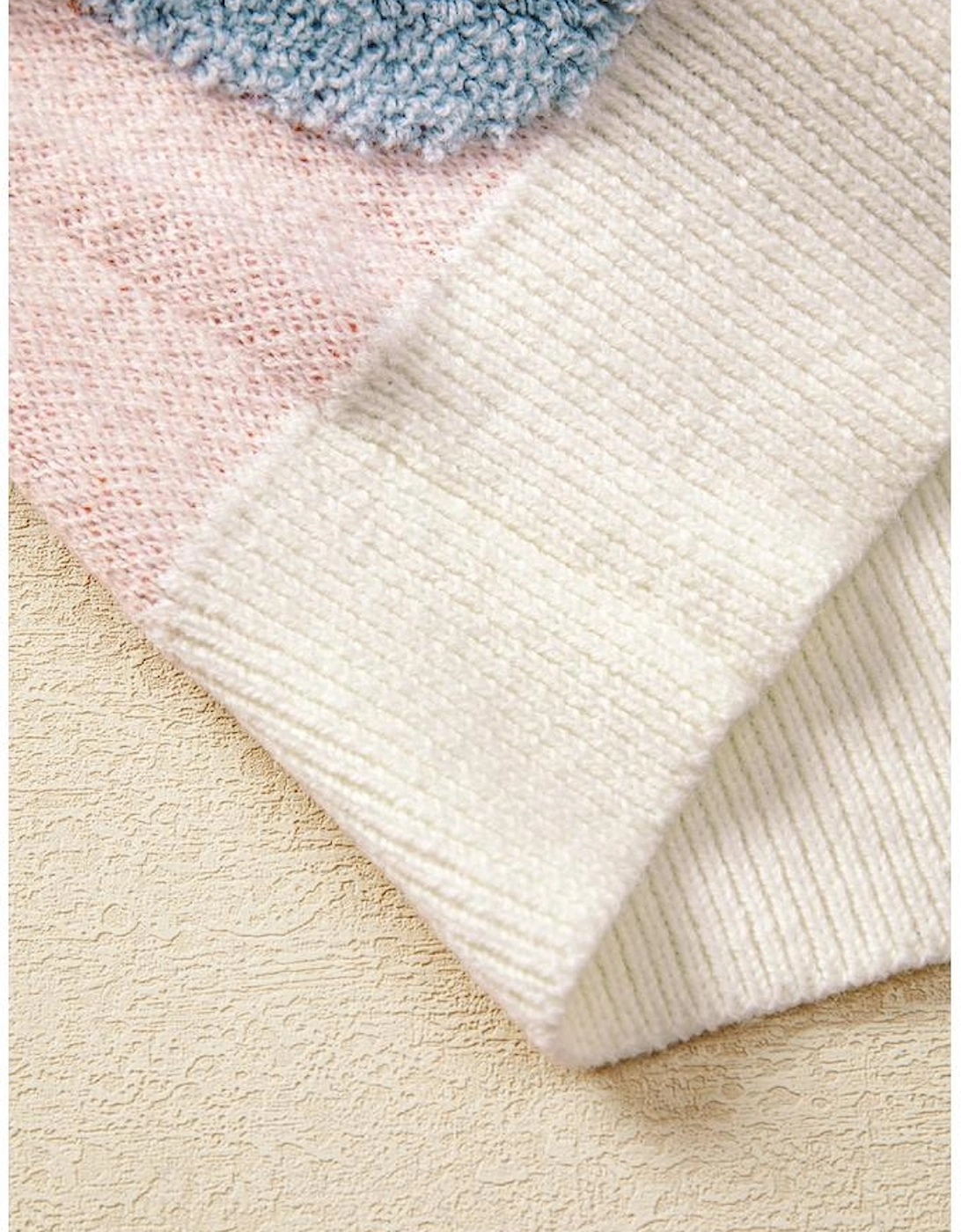 Beige Halloween Cute Pumpkin Pattern Sweater