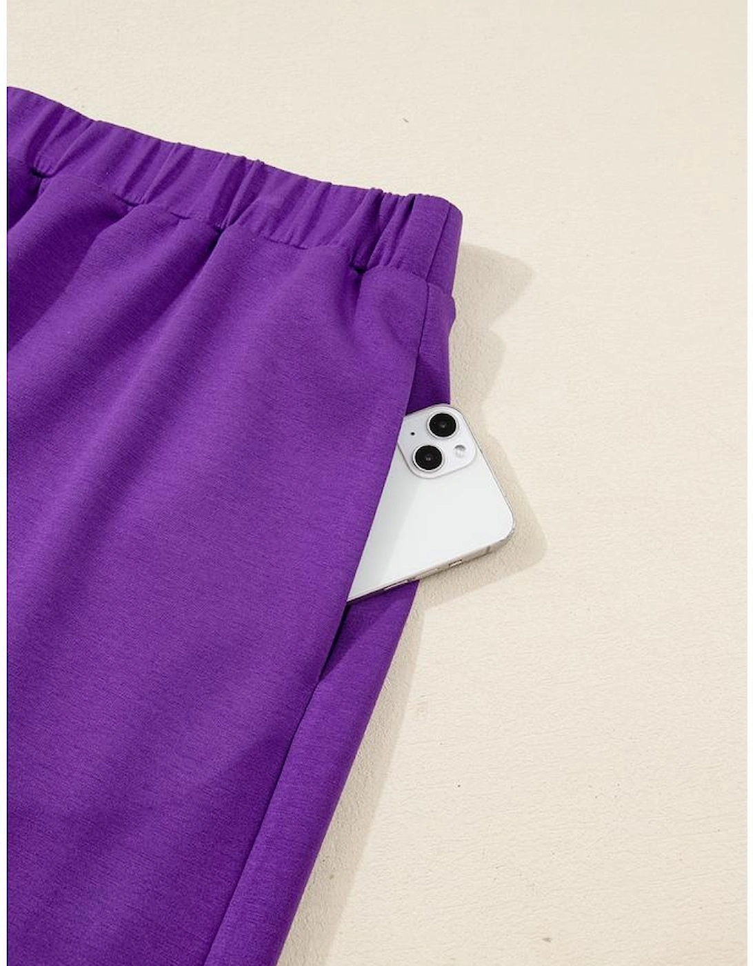 Wisteria Collar Half Zip Pullover Mini Skirt Plus Size 2pcs Set