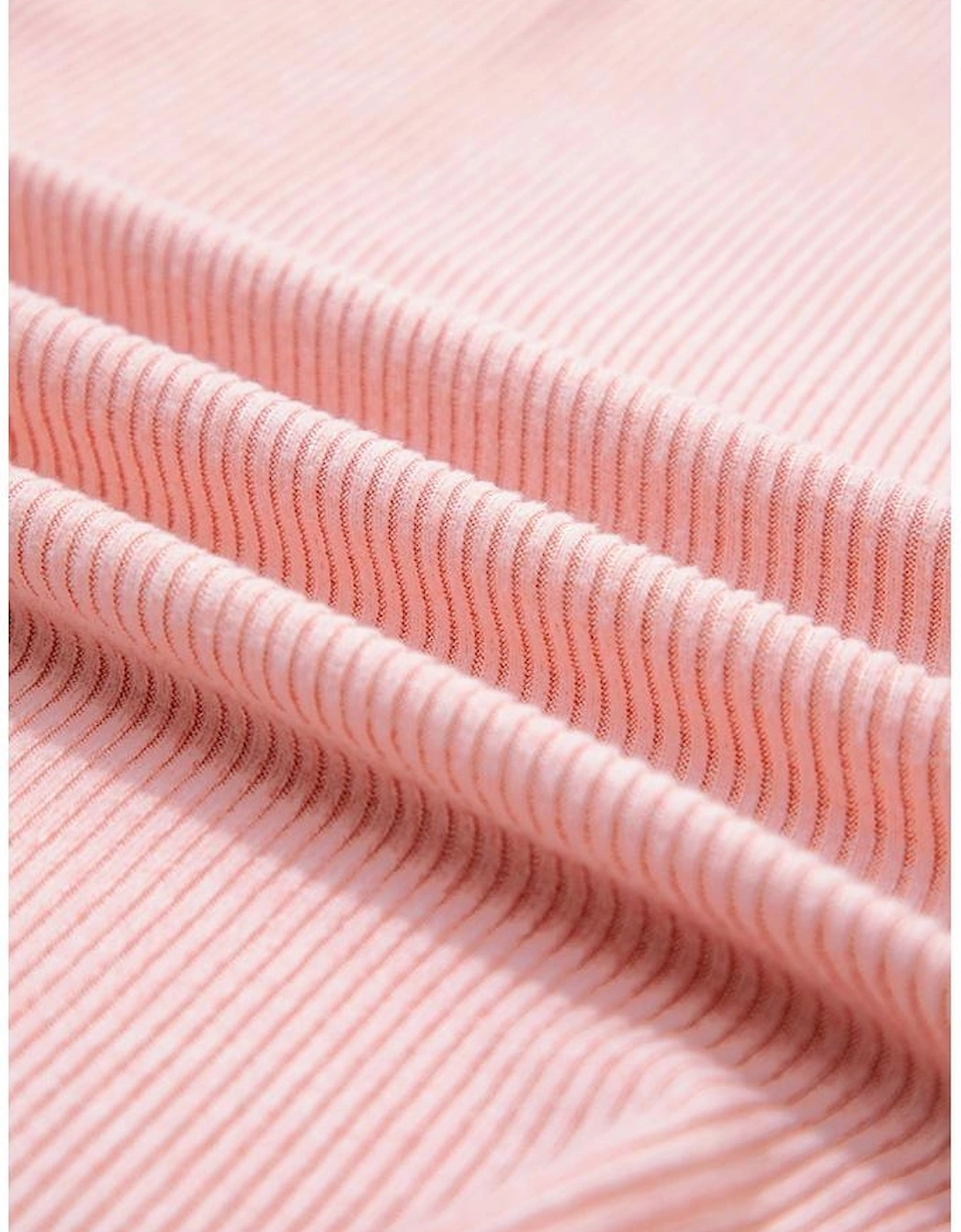 Bonbon Ribbed Exposed Seam Round Neck Chest Pocket Plus Knit Top