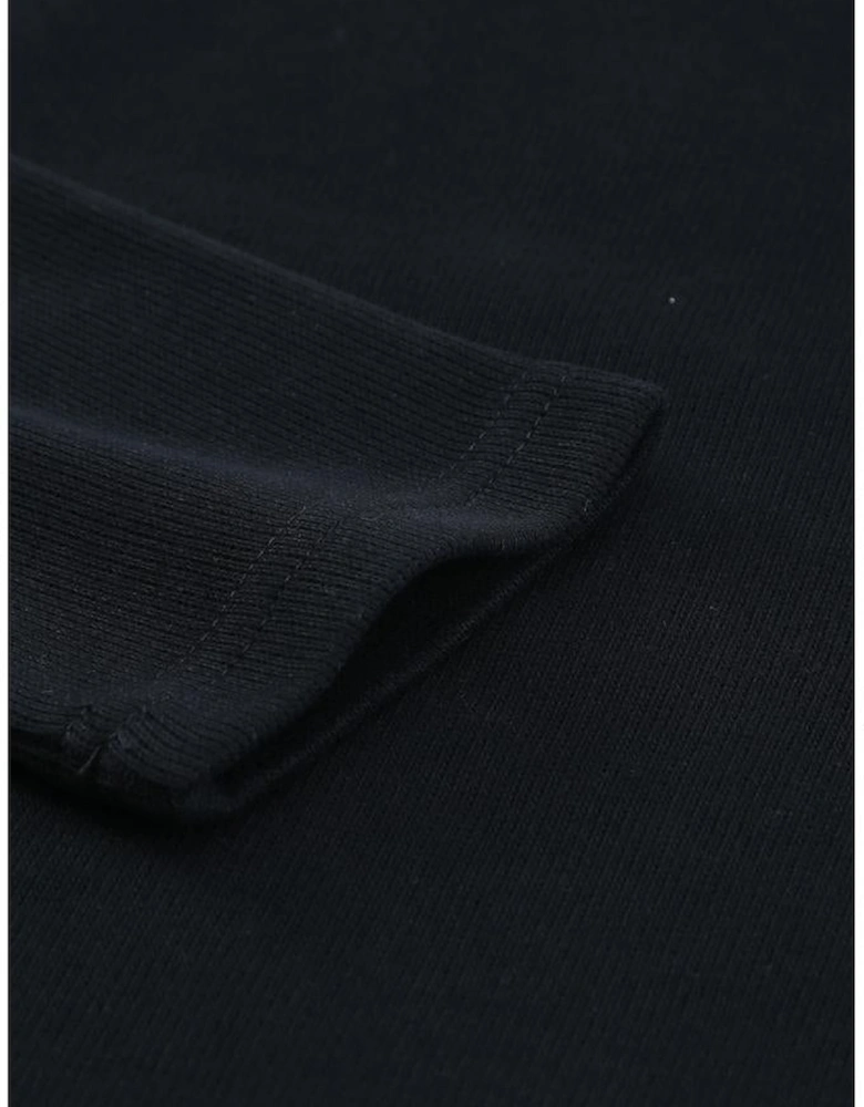 Azura Exchange Black Crisscross Neck Ribbed Knit Top