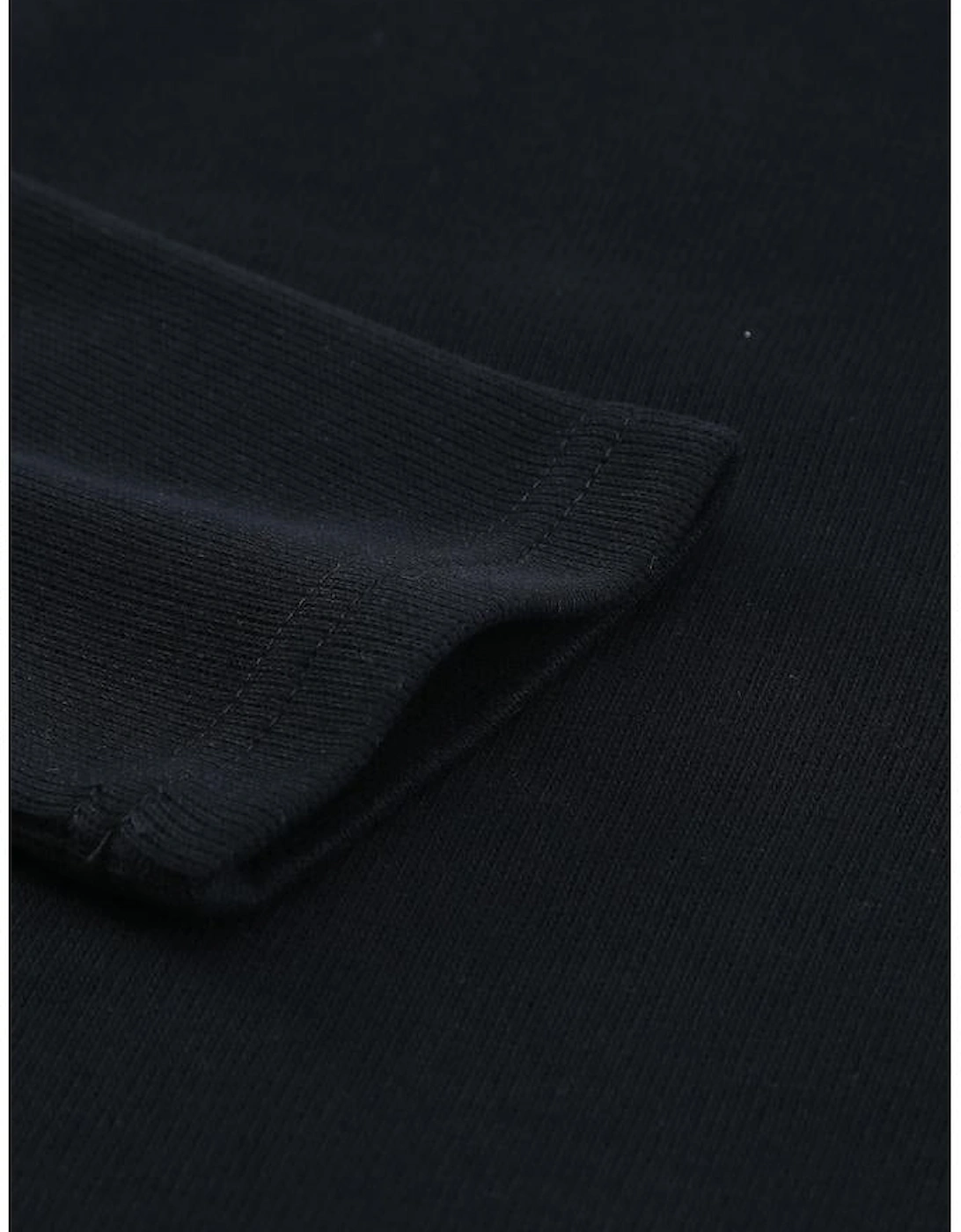 Azura Exchange Black Crisscross Neck Ribbed Knit Top