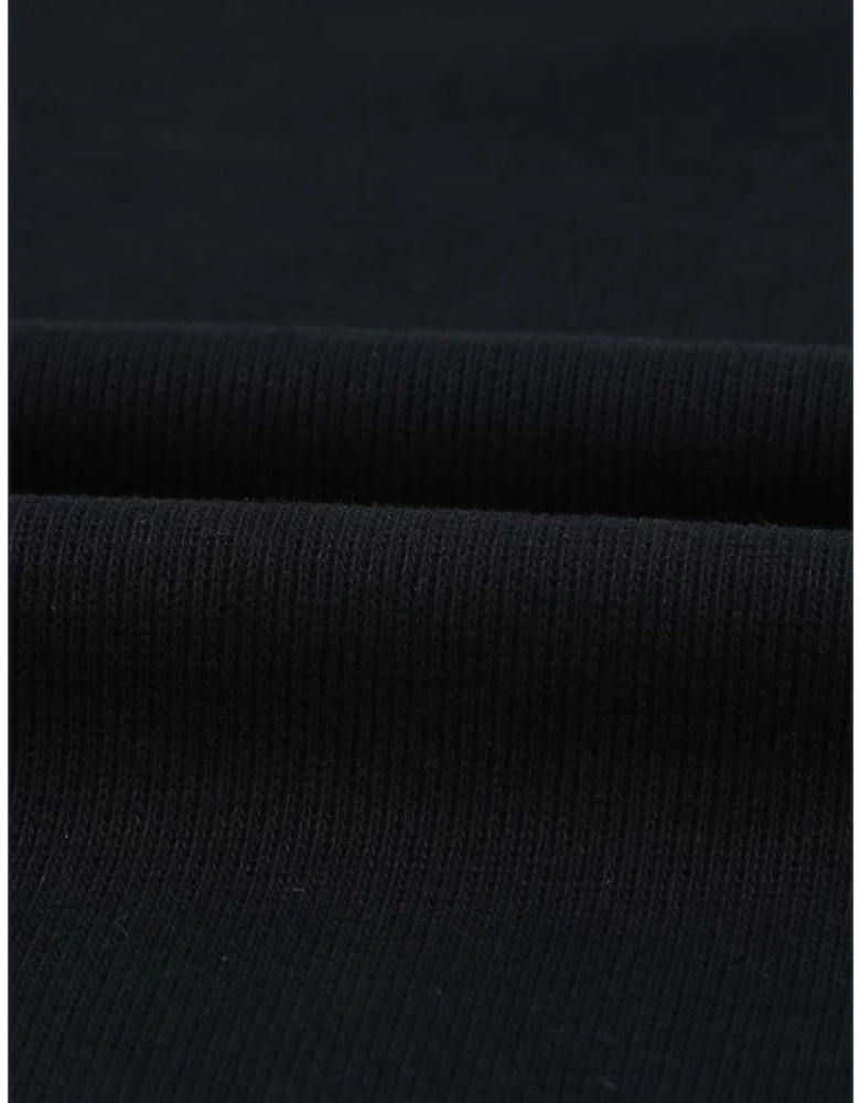 Azura Exchange Black Crisscross Neck Ribbed Knit Top