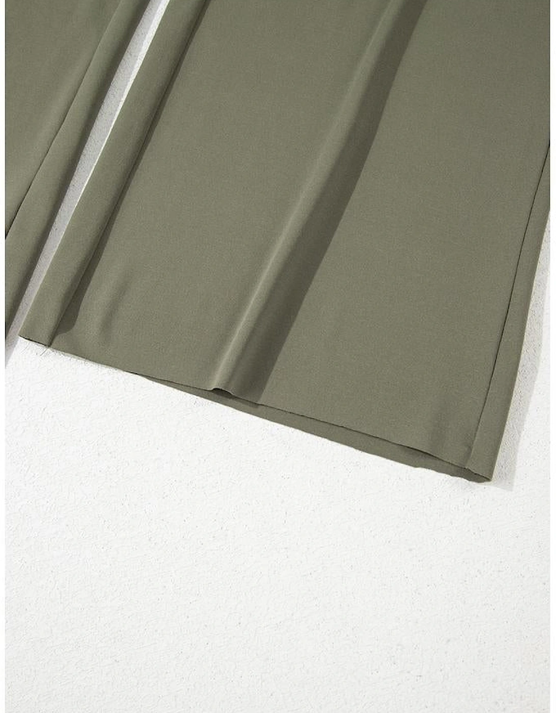 Seagrass Raw Hem Loose Tee and Wide Leg Pants Set