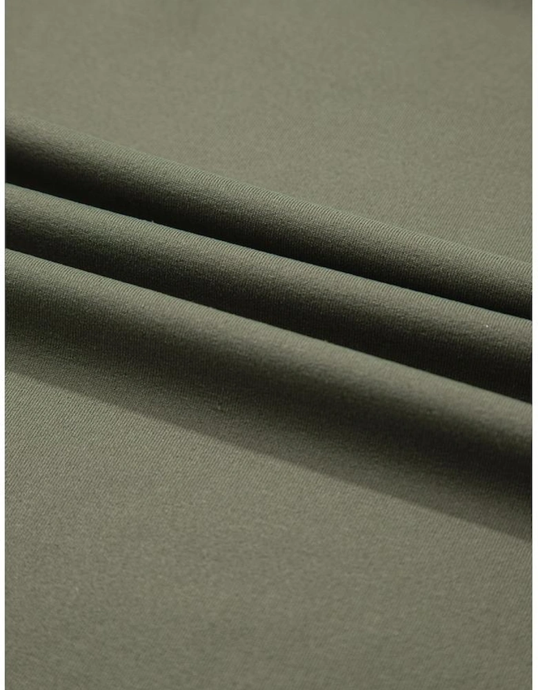 Seagrass Raw Hem Loose Tee and Wide Leg Pants Set