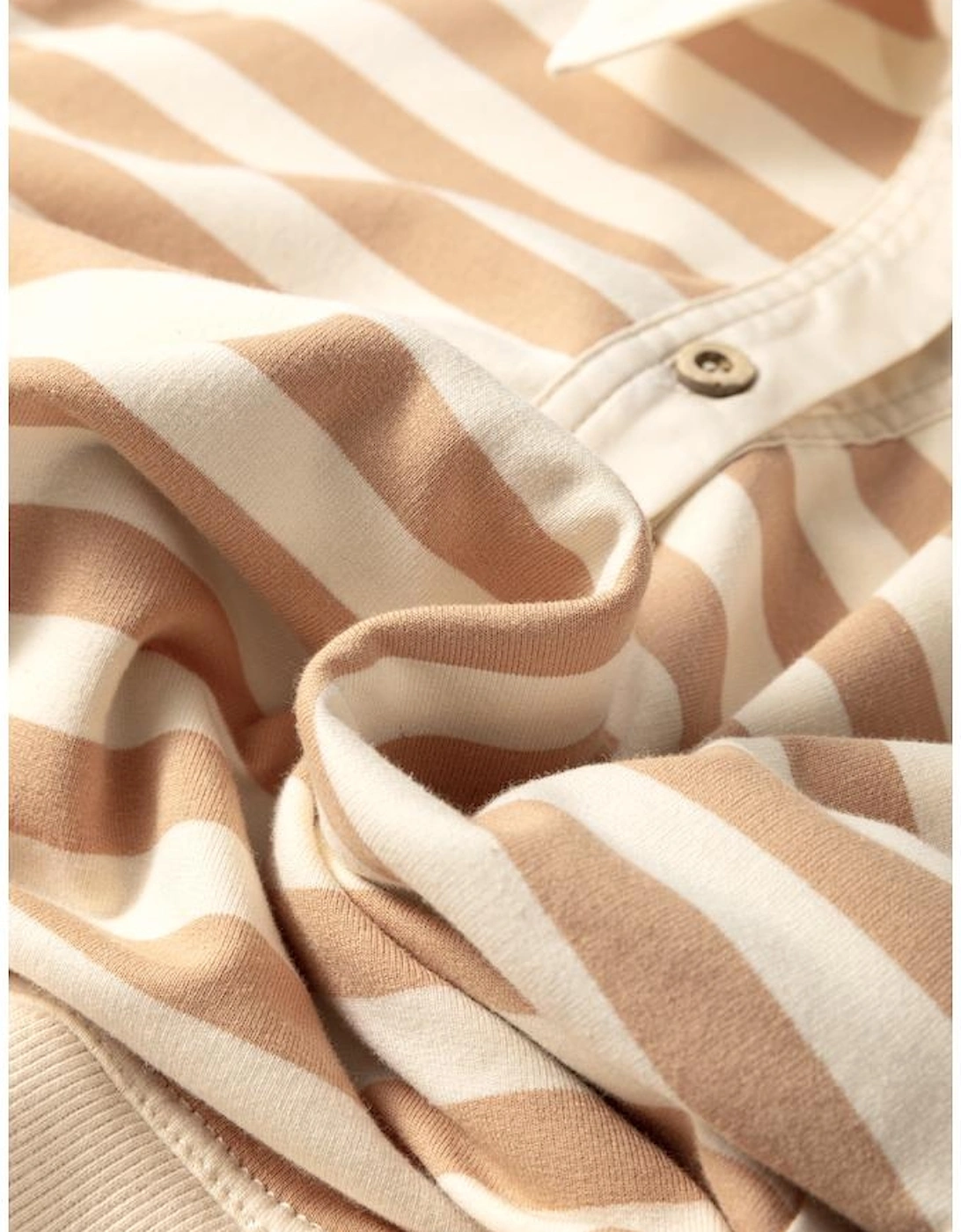 Khaki Stripe Two-in-one Collared Cap Sleeve Patchwork Loose Mini Dress