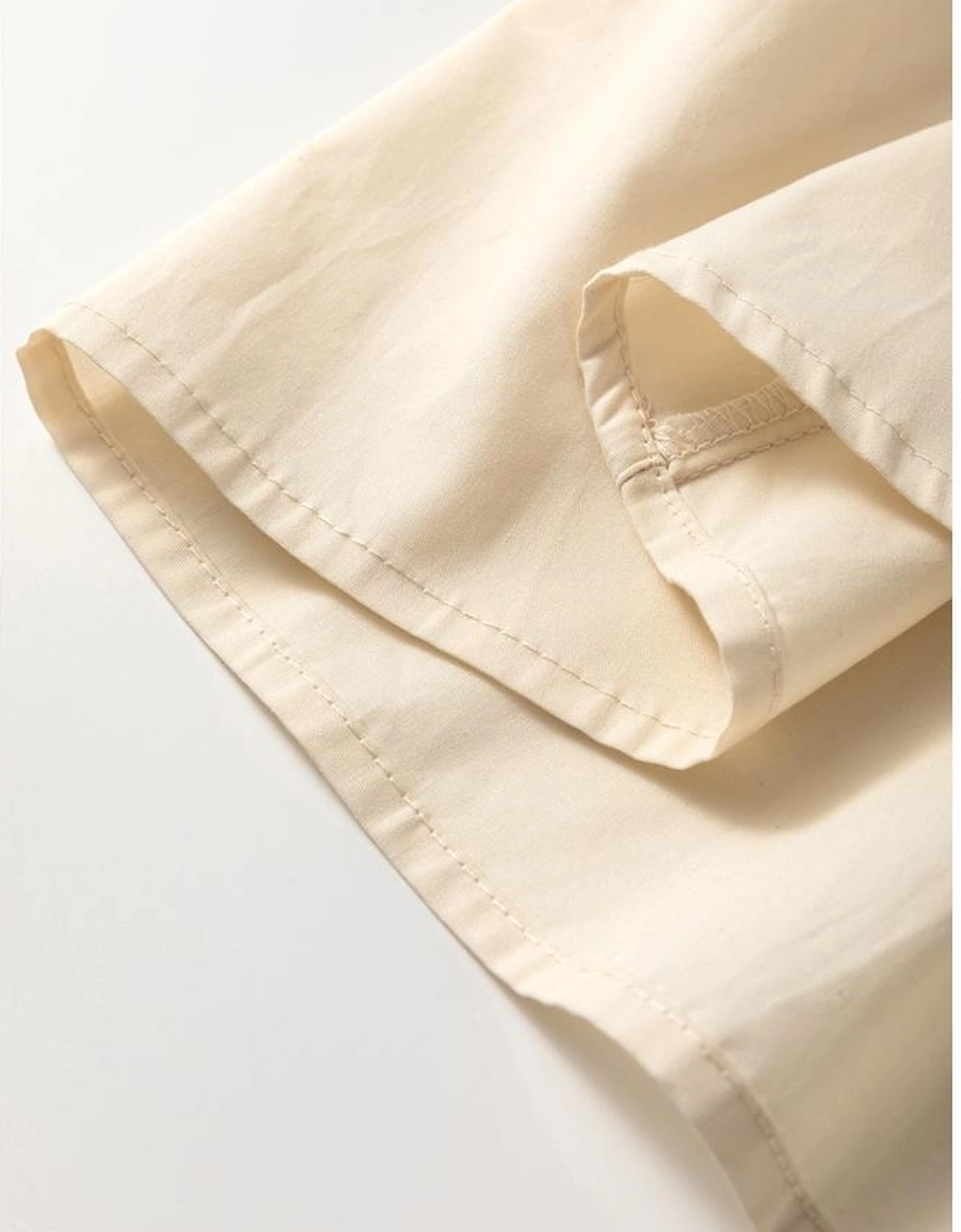 Khaki Stripe Two-in-one Collared Cap Sleeve Patchwork Loose Mini Dress