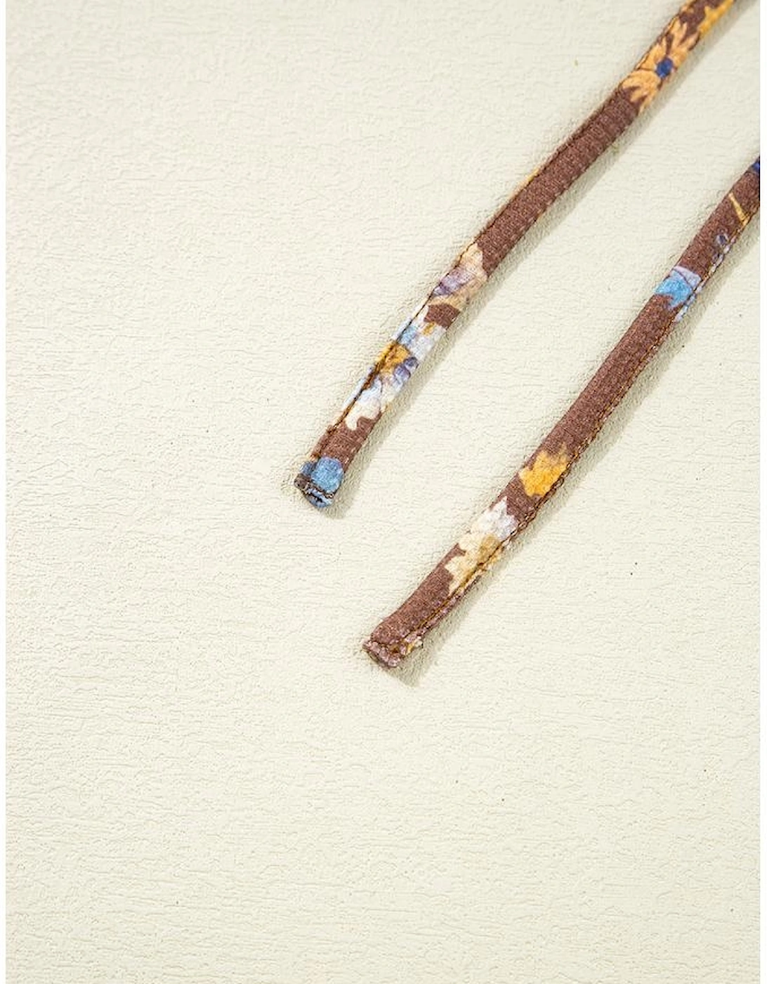 Khaki Floral Textured Tied Neck Long Sleeve Plus Size Babydoll Blouse