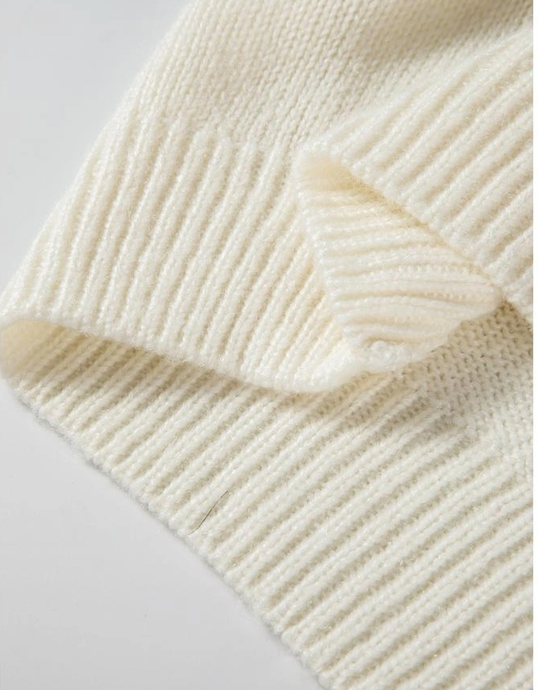 White Snowflake Christmas Tunic Sweater