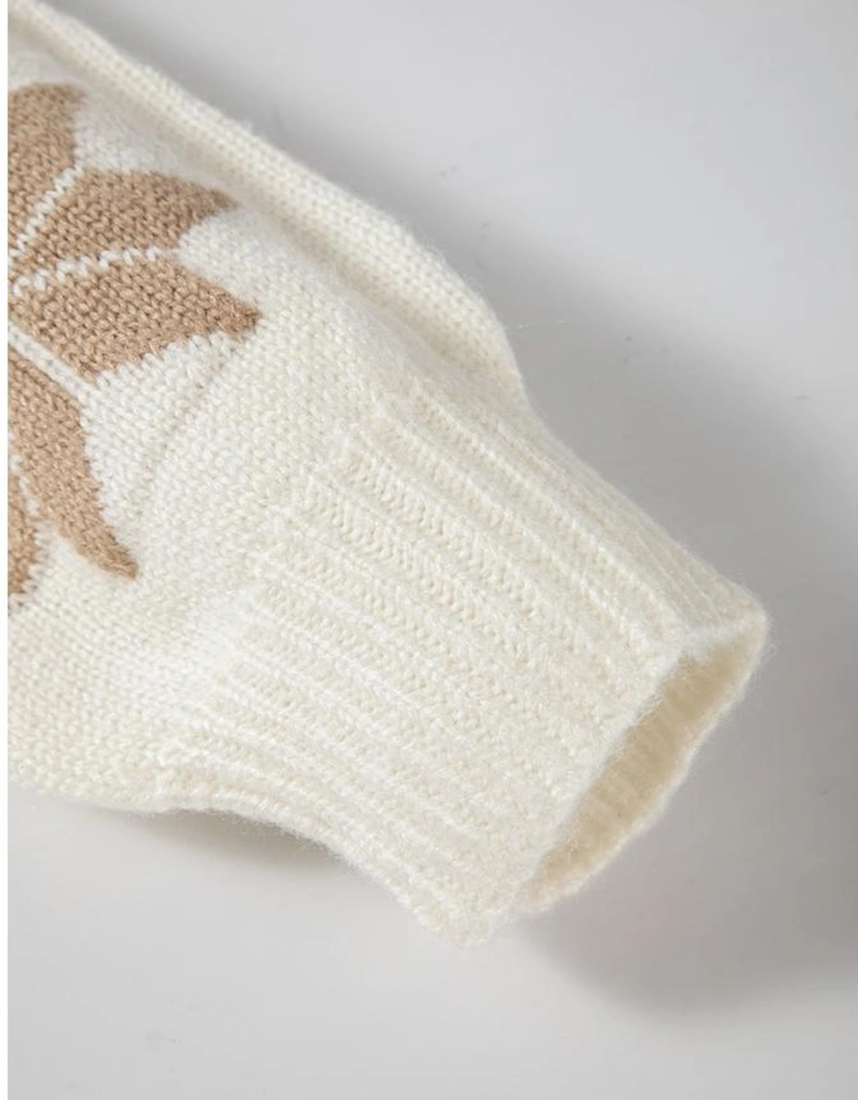 White Snowflake Christmas Tunic Sweater