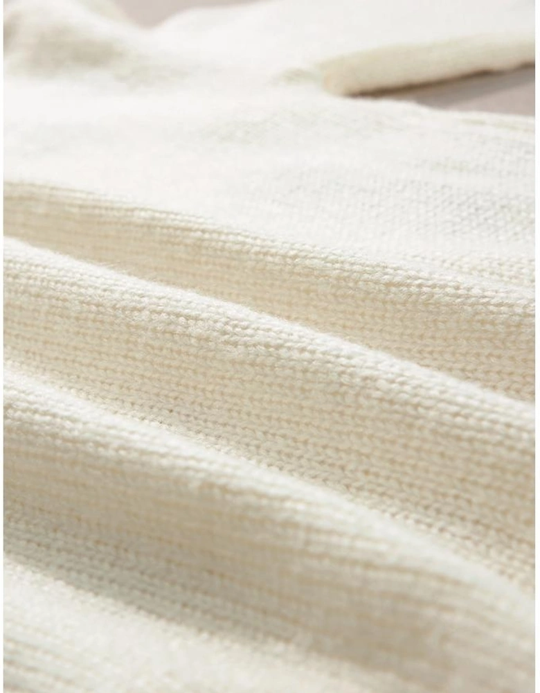 White Snowflake Christmas Tunic Sweater