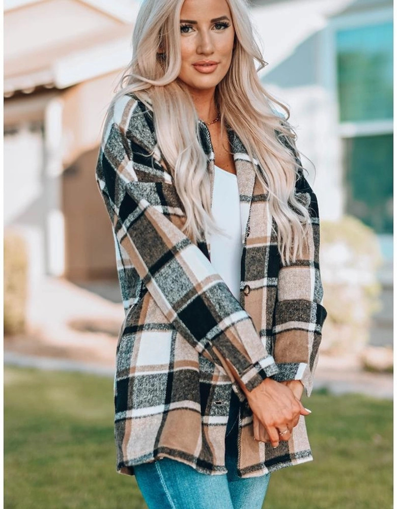 Azura Exchange Womens Oversized Plaid Shacket