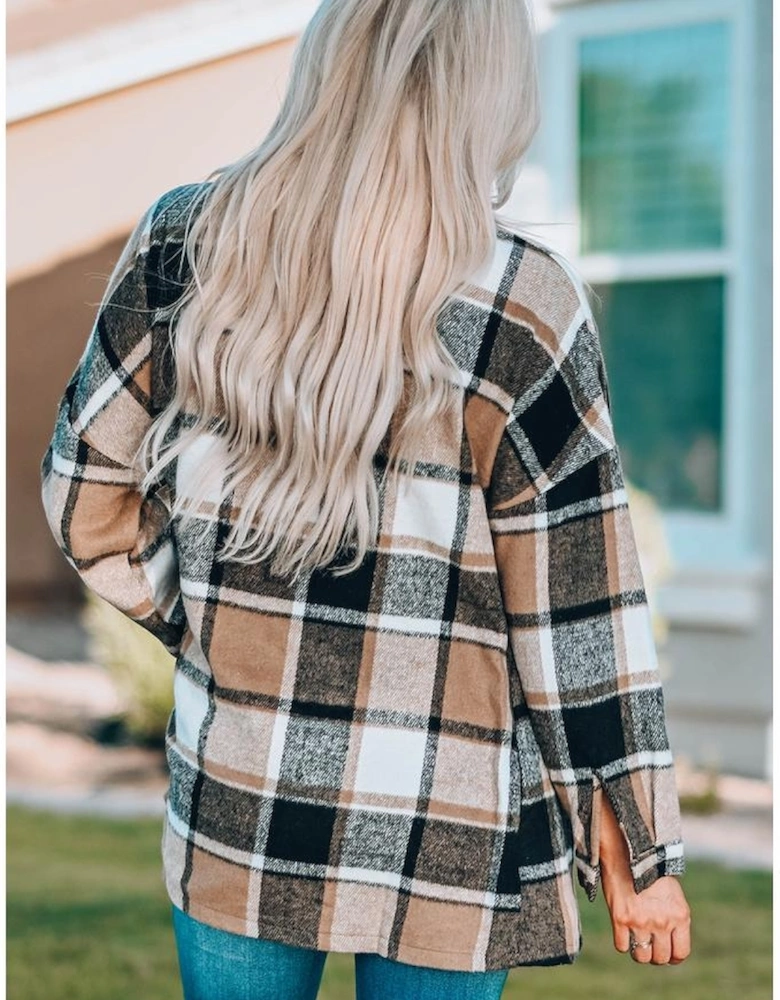 Azura Exchange Womens Oversized Plaid Shacket