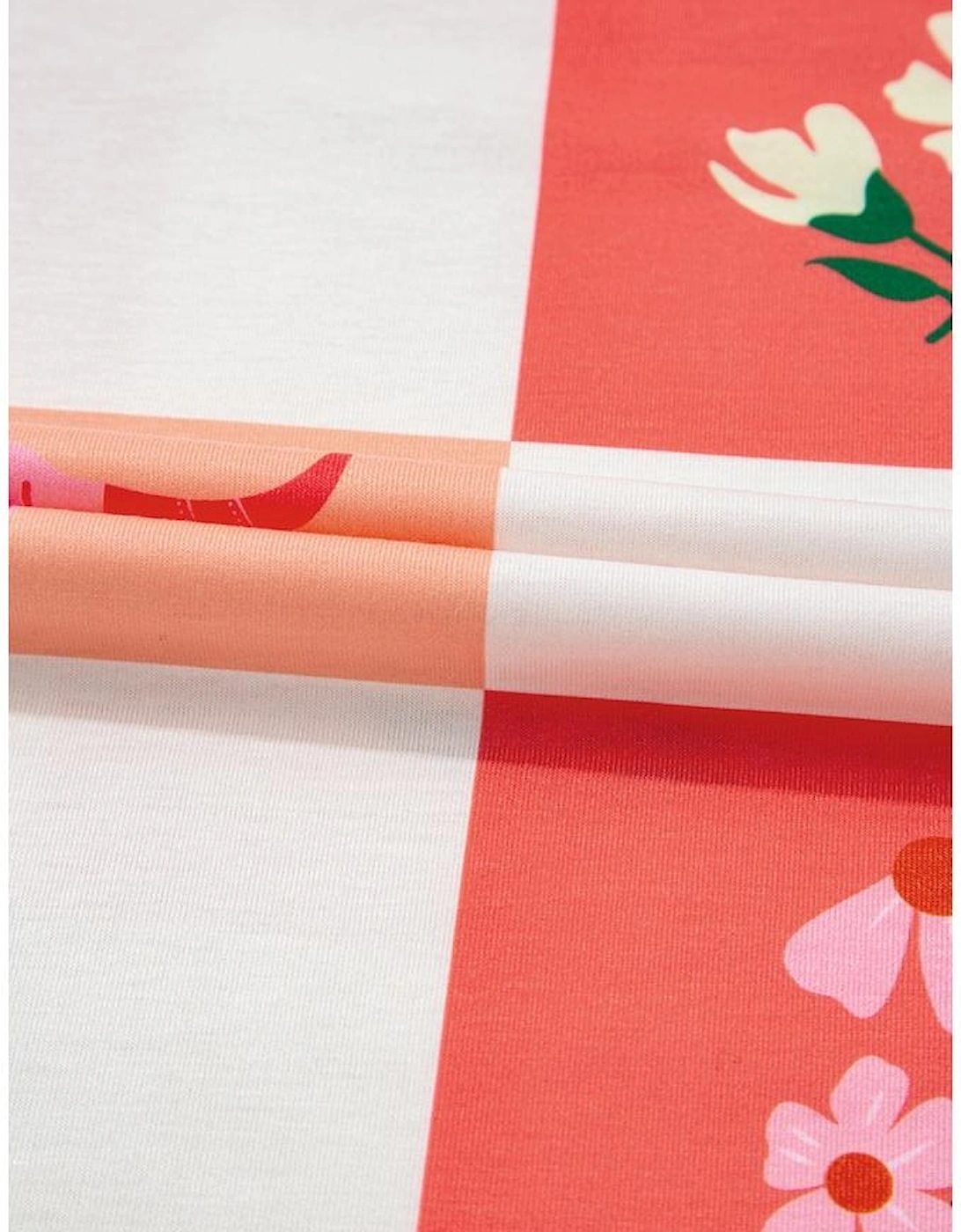 Orange Western Fashion Checker Print Crewneck T Shirt