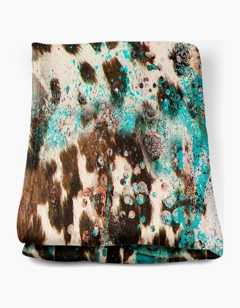 Multicolour Western Style Pattern Large Flannel Blanket