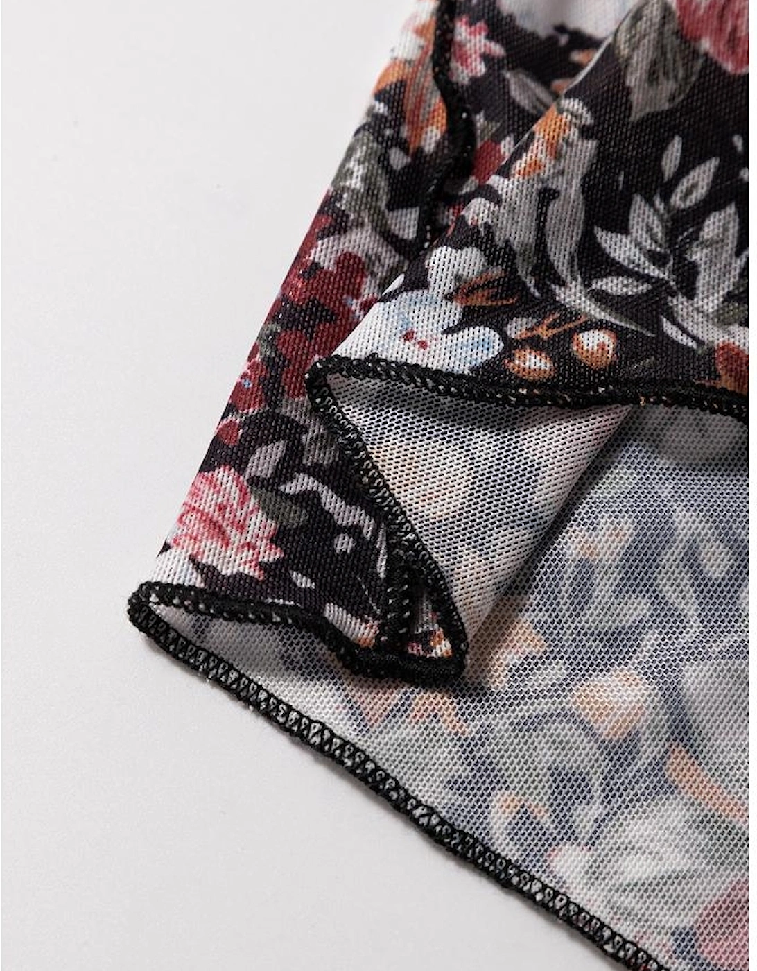 Brown Floral Print High Waist Maxi Skirt