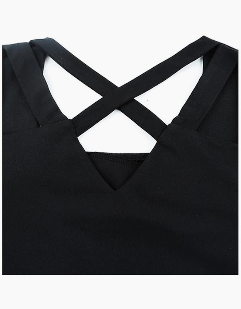 Azura Exchange Criss-Cross Cut Out Top