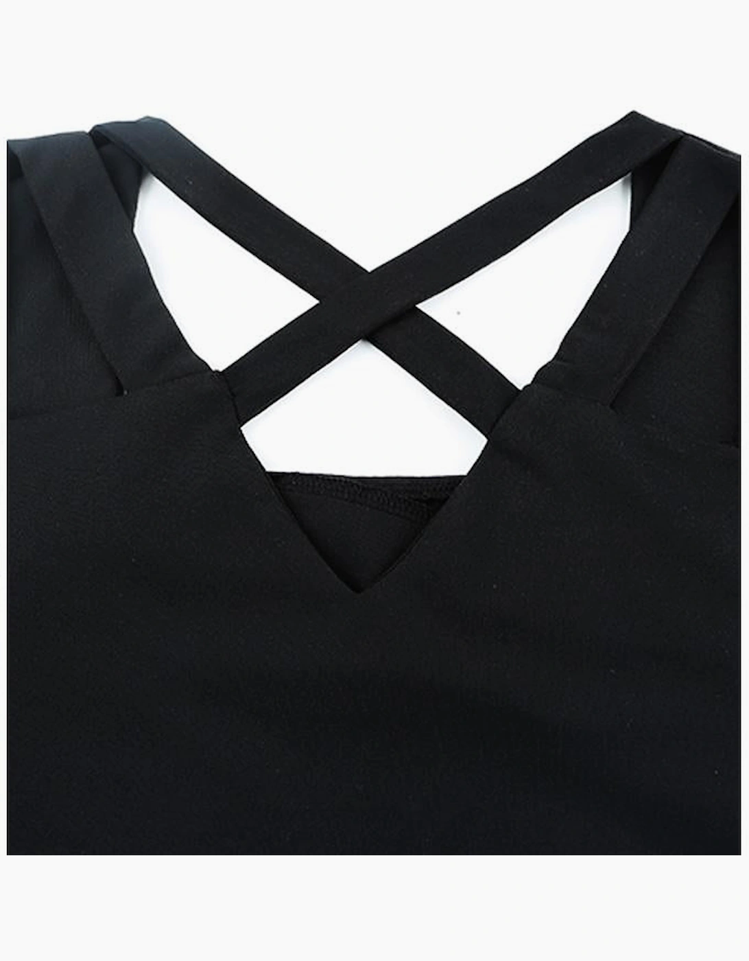 Azura Exchange Criss-Cross Cut Out Top