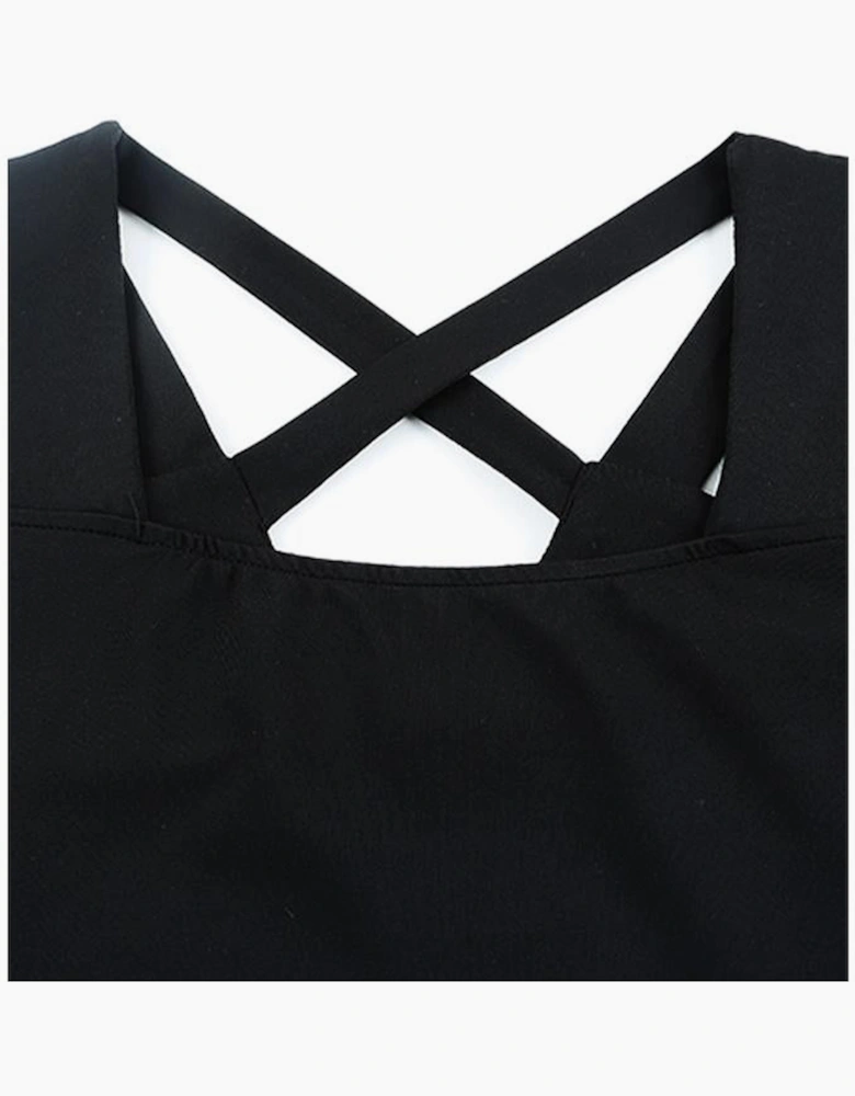Azura Exchange Criss-Cross Cut Out Top