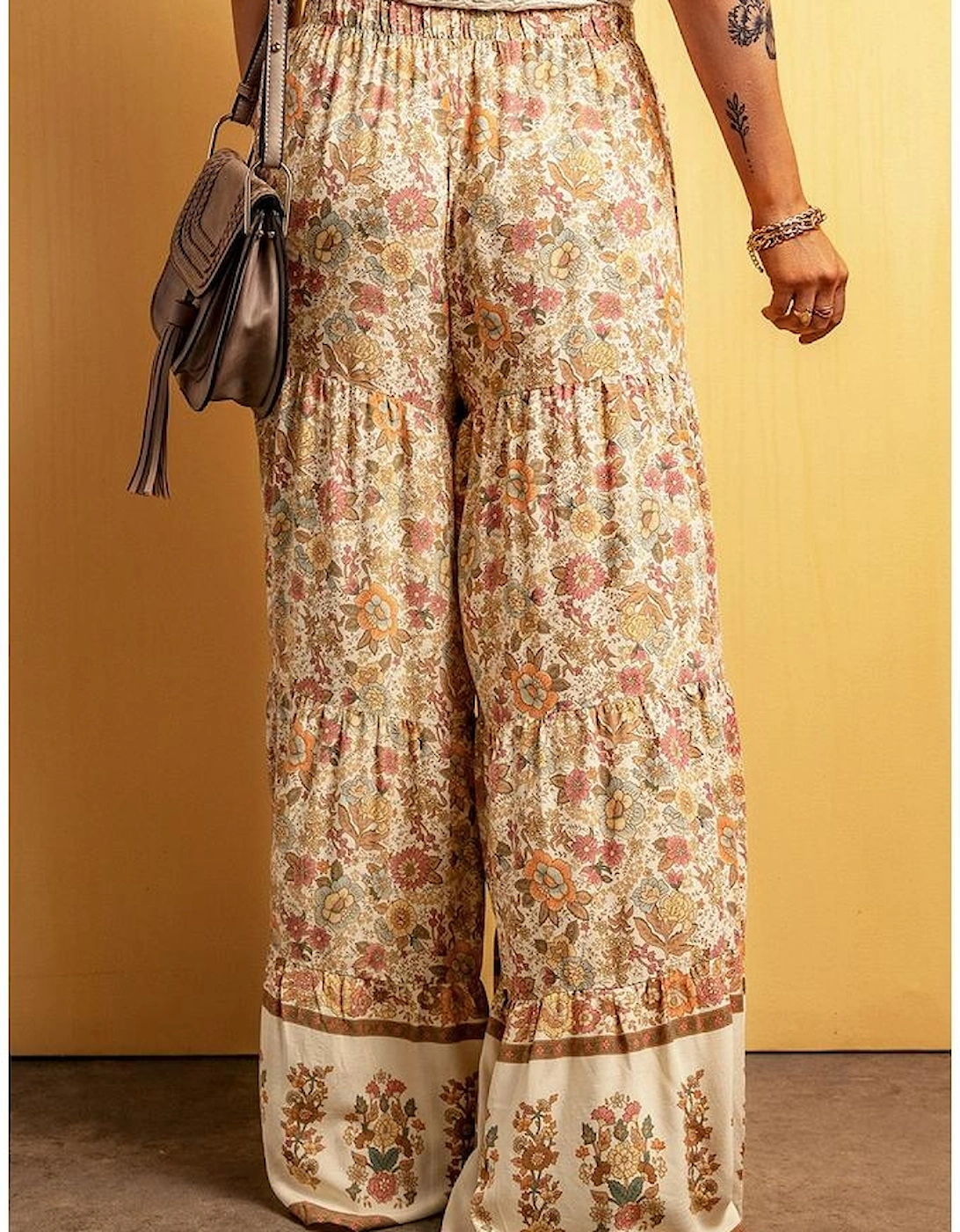 Azura Exchange Floral Print Wide Leg Pants, 6 of 5
