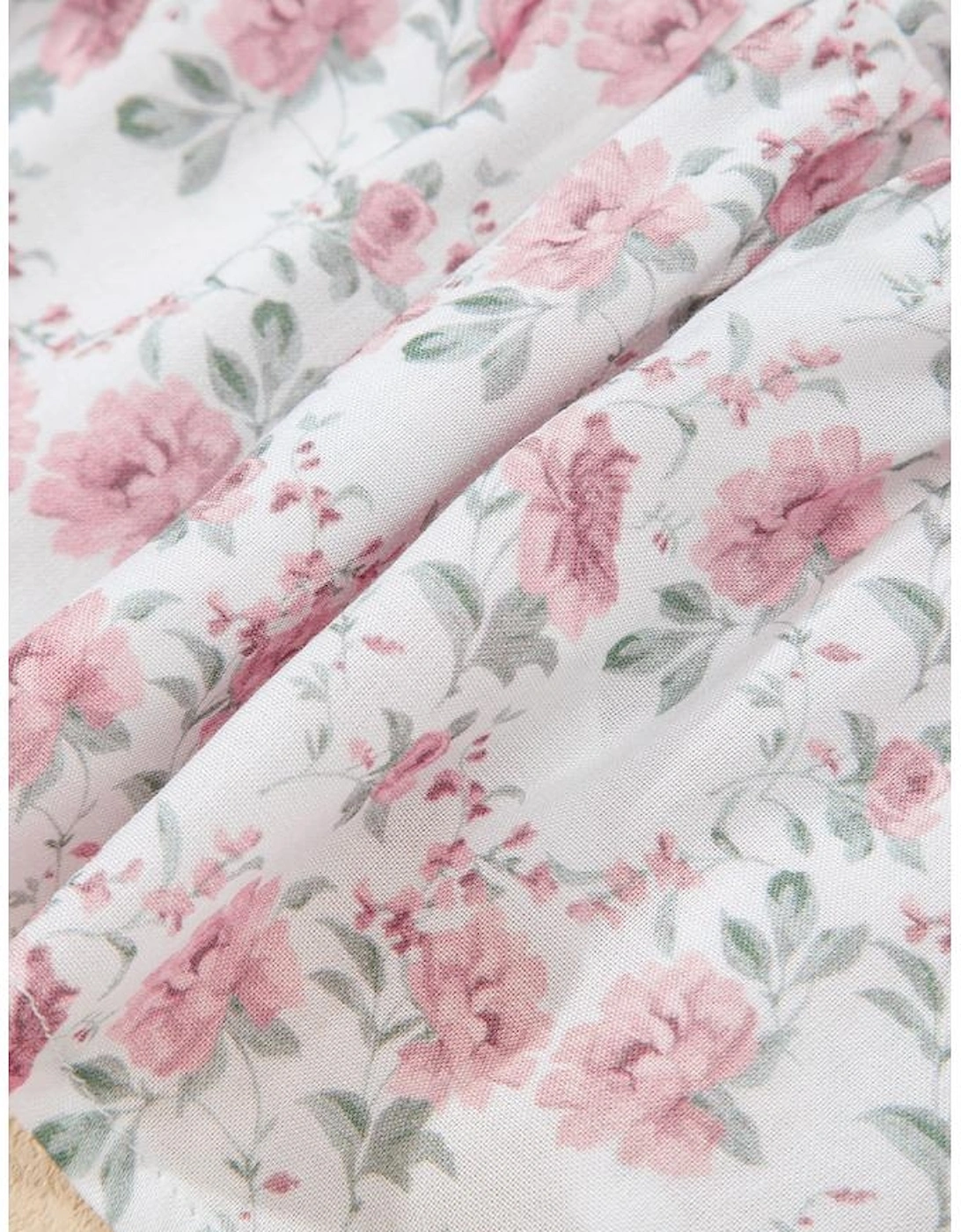 Pink Floral Flutter Peplum Tank Top