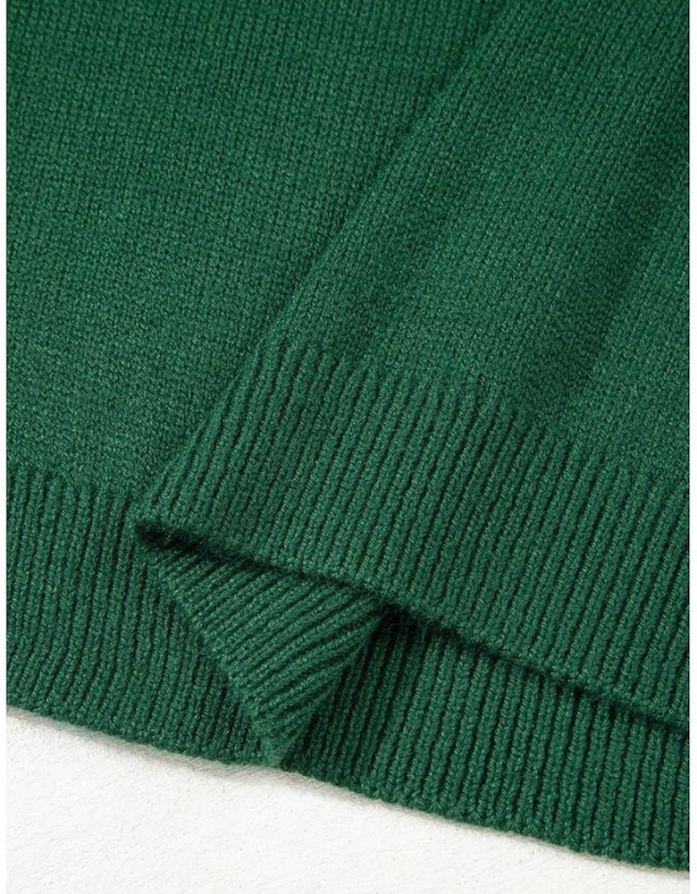 Evergreen Raglan Sleeve Crew Neck Sweater