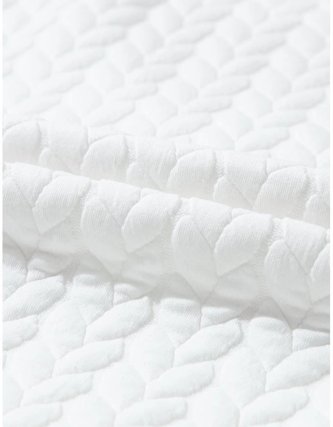 White LOVE Chenille Embroidered Cable Knit Pullover Sweatshirt