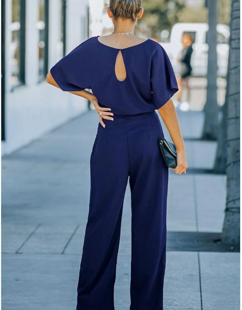 Azura Exchange Wide Leg Jumpsuit with Belt