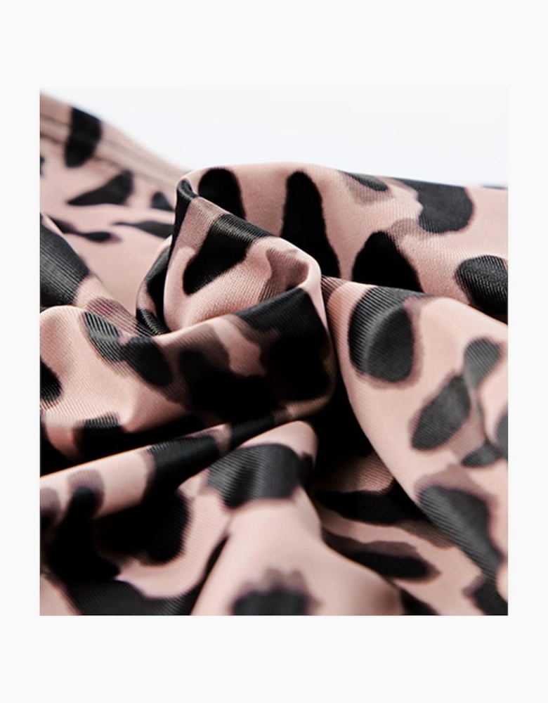 Black Square Neck Sleeveless Fashion Print Tankini Set