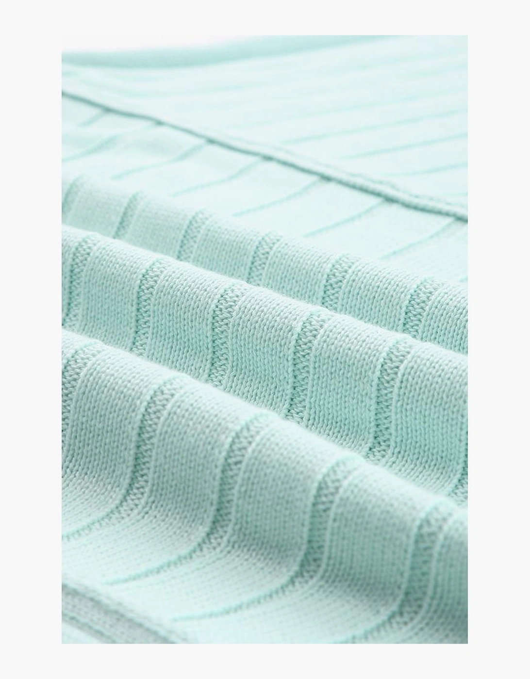 Green Exposed Seam Ribbed Knit Dolman Top