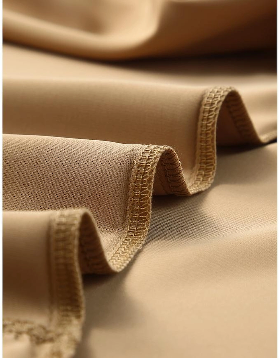 Khaki Ruffle Trim Short Sleeve Oversize Blouse