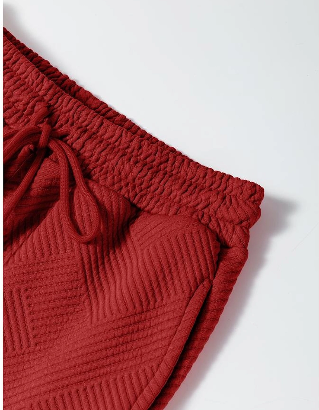 Red Dahlia Ultra Loose Textured 2pcs Slouchy Outfit