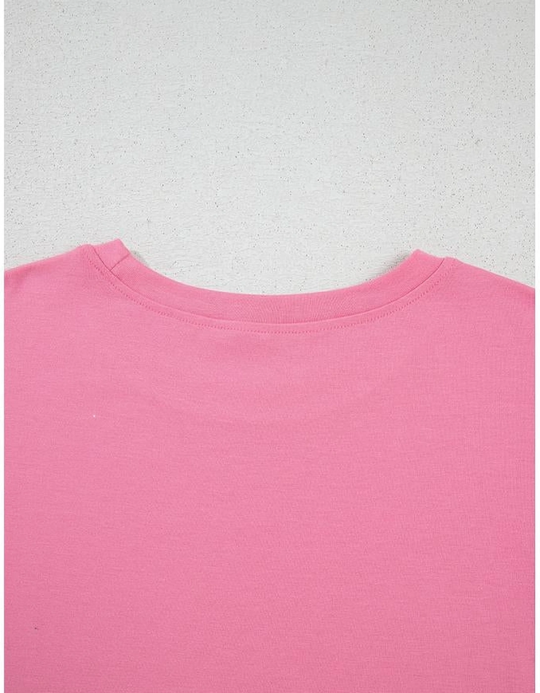 Bonbon Braided Cap Sleeve Crew Neck T Shirt